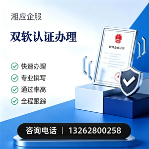 孝感双软认证申报服务