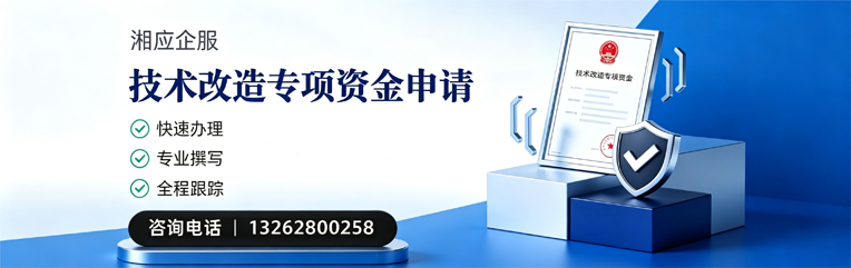 孝感技术改造专项资金申报服务